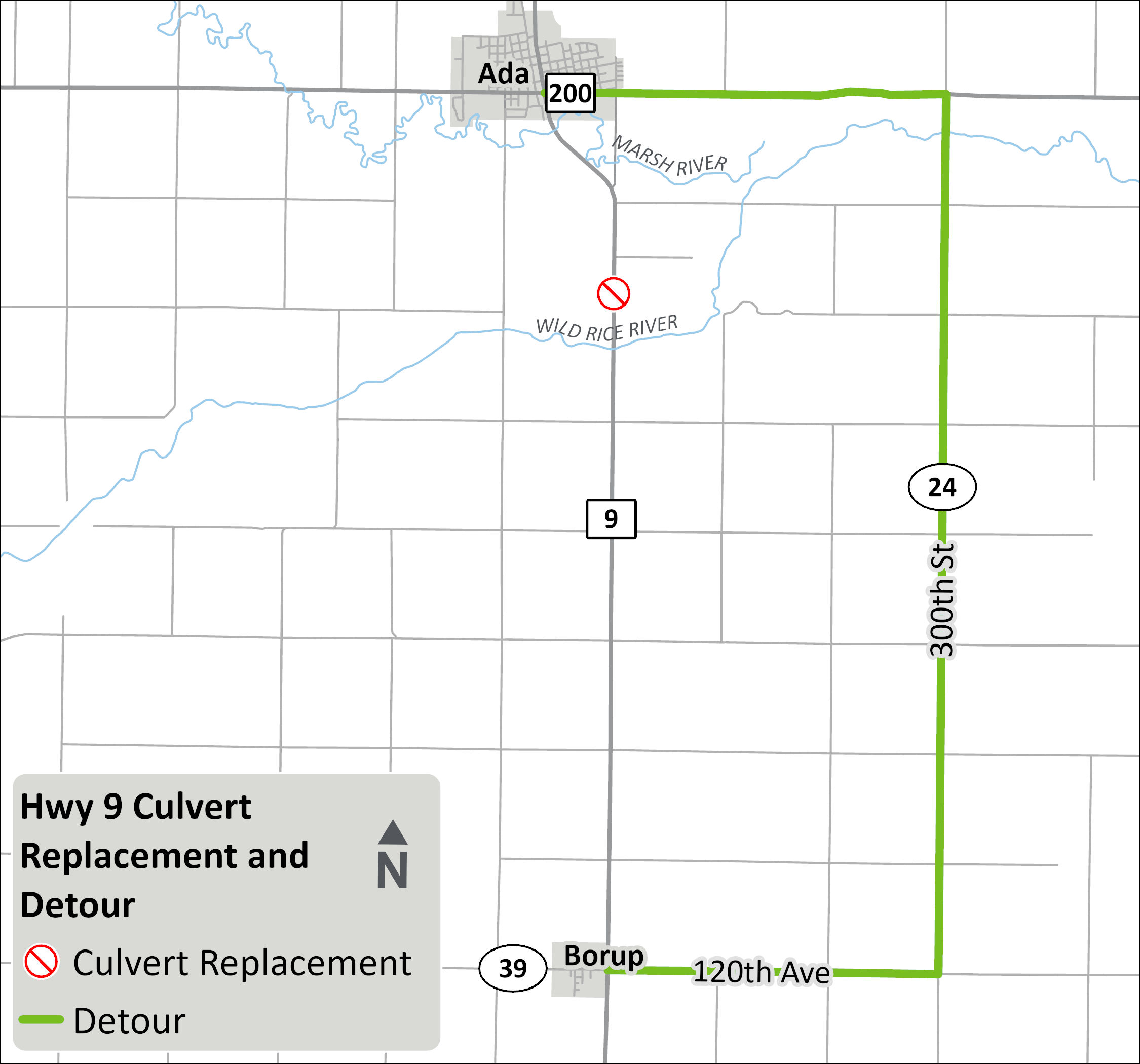 detour map